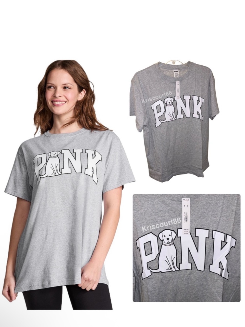 VSPINK Dog Tee NEW WITH TAGS